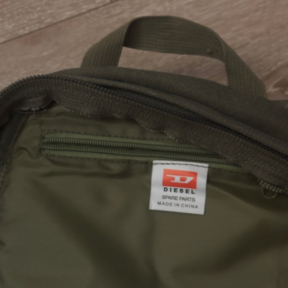 Diesel Men's Olive and Brown Backpack - Picture 4 of 6